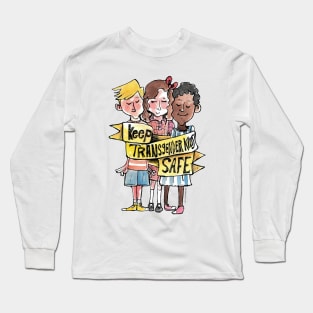 Keep Transgender Kids Safe Long Sleeve T-Shirt